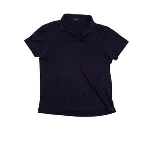Theory Navy Cotton Polo Shirt